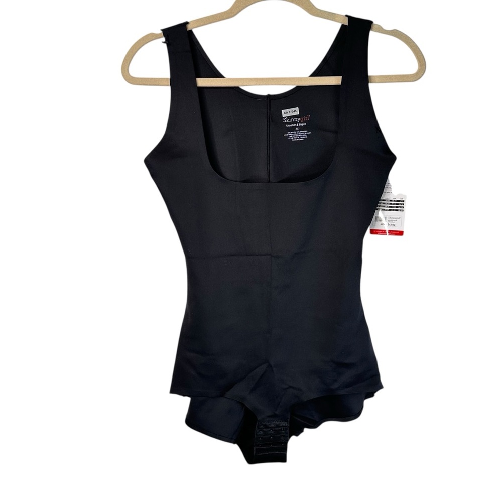 Skinnygirl Shaping WYOB Bodysuit Size 1X Black Smoothing Slimming Shapewear NWT